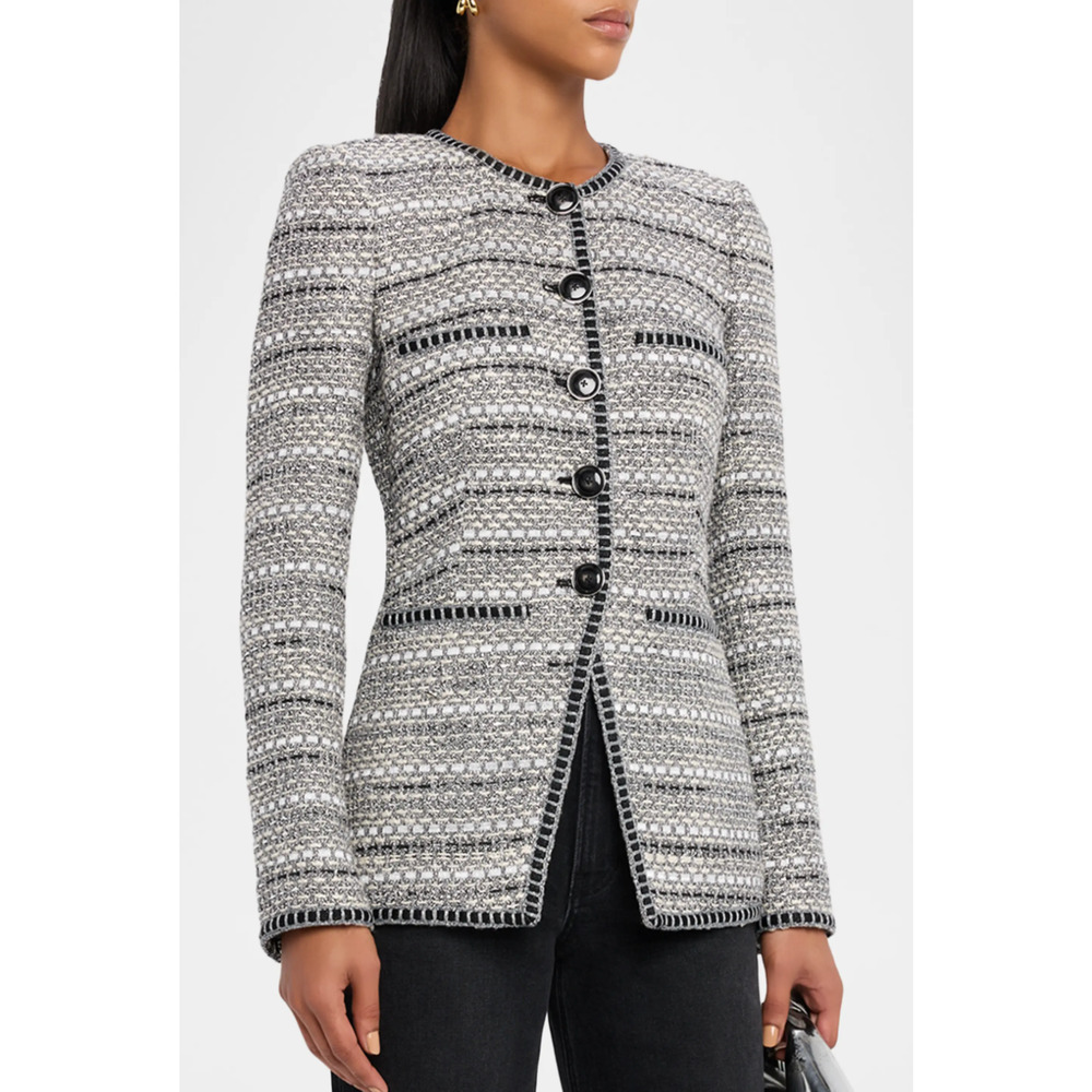Veronica Beard Alessia Tailored Tweed Jacket 10 - Picture 4 of 12